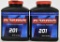 Lot of 2 Bottles - New - Norma 201 Smokeless Powdr