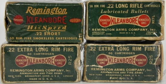 200 Rounds Of Remington Kleanbore .22 LR , Short &