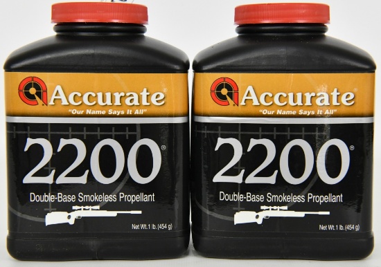 Lot 2 Accurate 2200 Double Base Smokeless Propellt