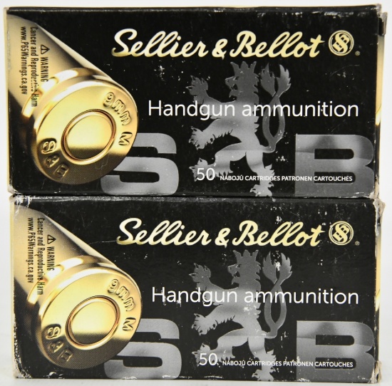 100 Rounds Of Sellier & Bellot 9mm Makarov Ammo