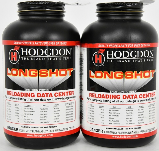 Lot of 2 Hodgdon Pistol/Shotgun Longshot 1lb each