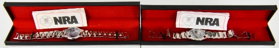 Lot of 2 NRA Collectible Watches in Box One is Brw