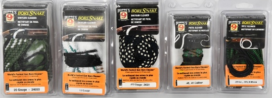 LOT of 5 NEW Bore Snakes Varies sizes see below