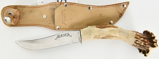 Bone Handle ALASKA knife w/Sheath