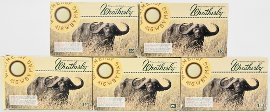 100 Rounds Weatherby 416 Weatherby Magnum