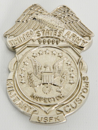 United States Army Military Customs USFK Badge