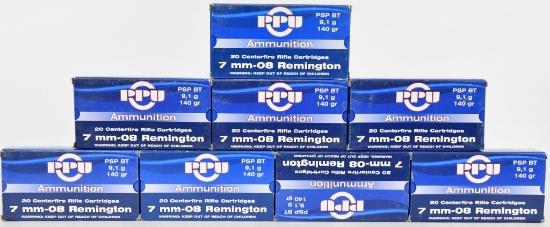 149 Rounds Of PPU 7mm-08 Ammunition