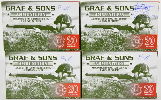 70 Rounds Of Graf & Sons 7.7x58 Jap Ammunitions