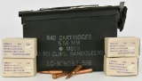 233 Rounds Of 7.62x54R Ammunition & Ammo Can