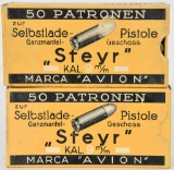 100 Rounds Of Sinoxid Steyr 9mm Ammunition