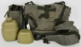 US MILITARY CANVAS BAGS OD GREEN w/canteen