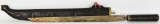 Antique Vietnamese Sword With wood Scabbard