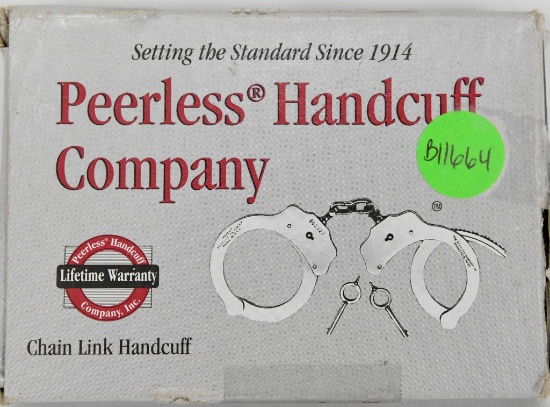 Peerless Nickel Chain Link Handcuff- New