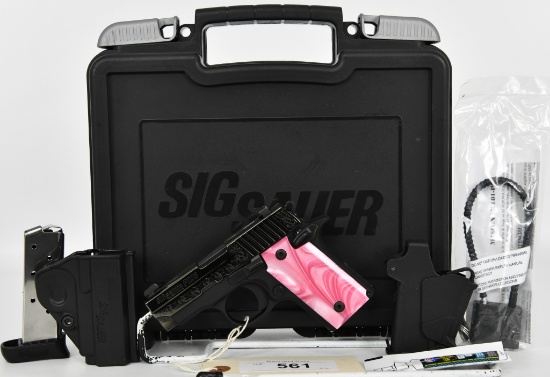 Sig Sauer P238 Pink Pearl Subcompact Engraved .380