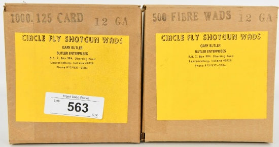 2 Boxes Full Of Circle Fly Shotgun Wads 12 GA