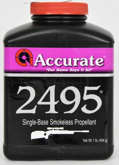 Lot of 1 Bottle New- Accurate Rifle Powder 2495