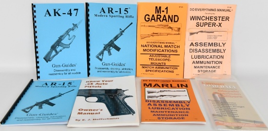 Lot Of 8 Various Caliber Gun Manuals