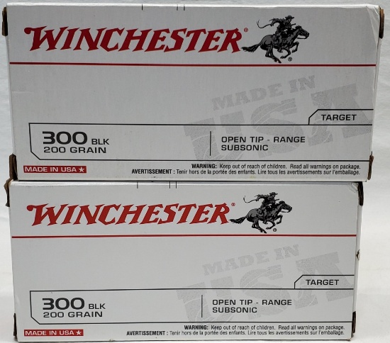 40 Rounds Of Winchester .300 Black Ammunition