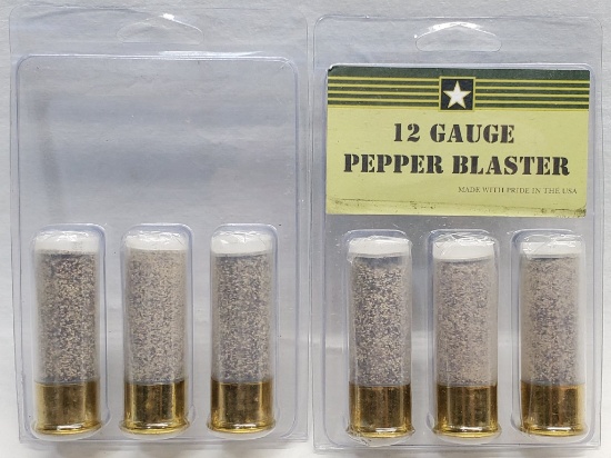 6 Rounds Of 12 Ga Pepper Blaster Shotshells