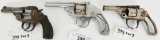 Lot Of 3 Iver Johnson Top Break Revolvers