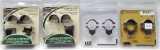 4 sets of Scope rings Leupold and Weaver NEW