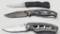 Lot of 3 Various Folding Pocket Knives