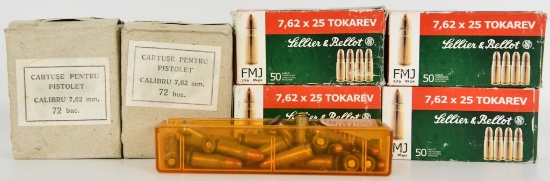 300 Rounds Of 7.62x25 Tokarev Ammunition