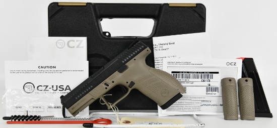 NEW CZ P10-C Compact 9mm FDE Pistol With Tritium