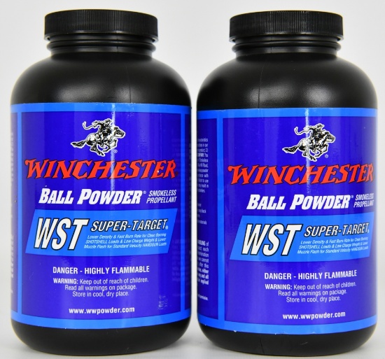 Lot of 2 new Bottles Winchester Ball Powder 1lb