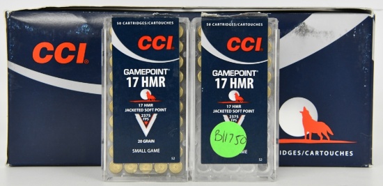 572 Rounds Of CCI Game Point .17 HMR Ammo