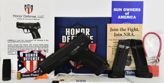 NEW Honor Guard Sub-Compact 9mm Semi Auto Pistol