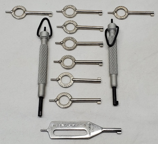 Lot of 11 Handcuff Keys