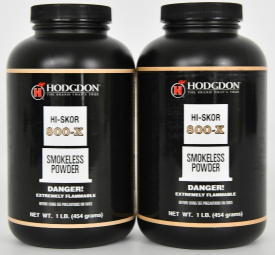 Lot Of 2 New Bottles Hodgdon Hi-Skor 800-X Powder
