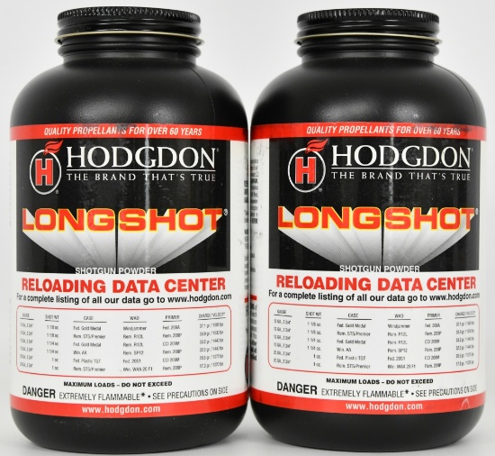 Lot of 2 Hodgdon Pistol/Shotgun Longshot 1lb each