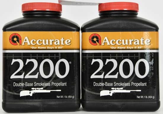 Lot 2 Accurate 2200 Double Base Smokeless Propellt