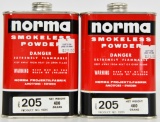 lot of 2 cans of Norma Smokeless Powder #205