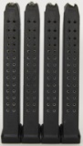 Lot of 4 Glock 17 30 Round Magazines 9mm All In