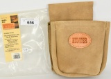 Hunter Divided Shotgun Shell Pouch Suede Tan This