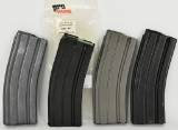 Lot of 4 AR-15 .223 30 Round Magazines , This