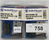 Lot of 2 Smith & Wesson M&P Bodyguard Magazine