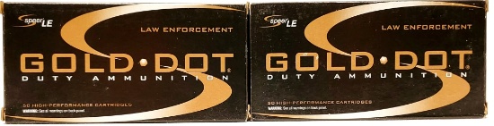 100 Rounds of Speer Gold Dot .380 Auto Ammunition