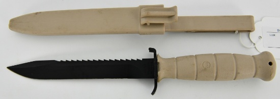 GLOCK 81 FIELD KNIFE WITH SAW AND SHEATH FDE