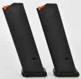 (2) Magpul GL9 Pmag 17 mags for 9mm Glock 17