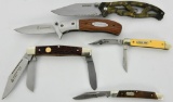 Lot of 5 Folding Pocket Knives: Buck, Old Timer, g