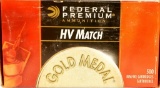 500 Rounds Of Federal HV Match .22 LR Ammunition