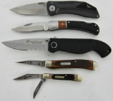 Lot of 5 Pocket Folding Knives-Gerber, Old Timer,
