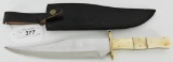 Hunting Bowie Knife w/Sheath approx 10