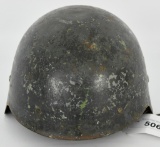 WWII Military Helmet No brim Leather Liner