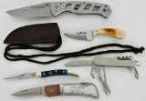 Lot of 5 Pocket Folding Knives - Smith& Wesson &