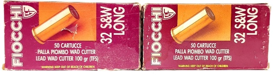 100 Rounds Of Fiocchi .32 S&W Long Ammunition